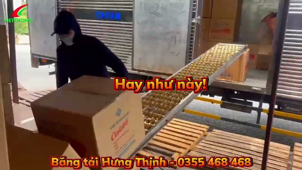 Thang con lăn nhựa chuyển hàng