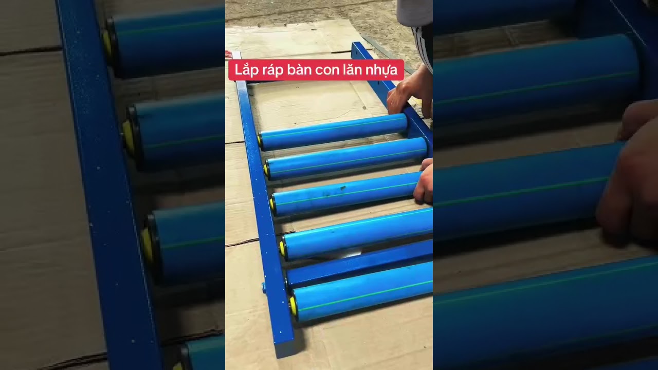 Lắp dàn con lăn nhựa