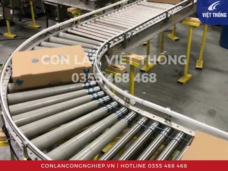 Băng tải con lăn chuyển hướng chuyển hàng