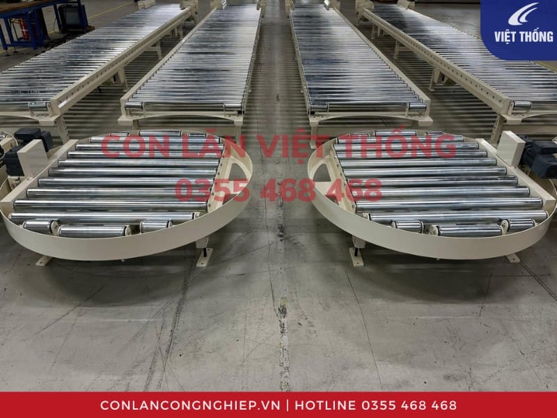Ứng dụng băng tải xoay