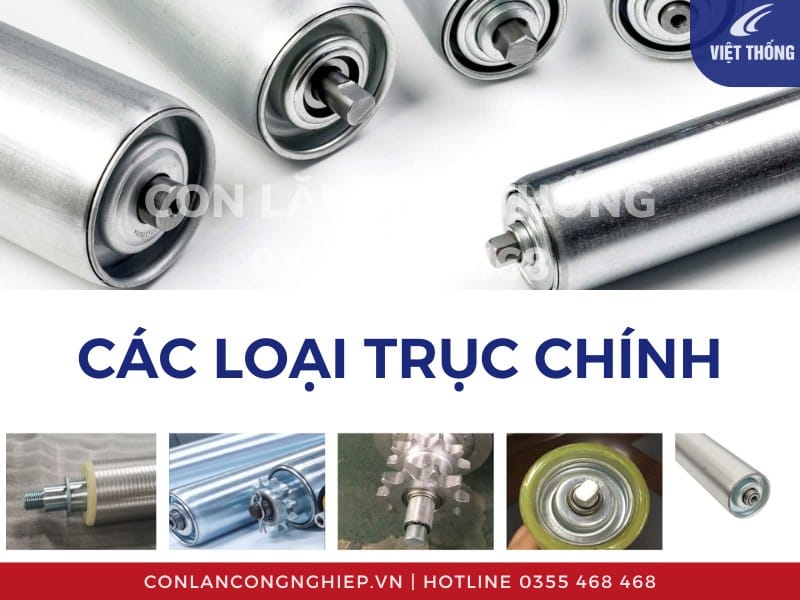 Các loại trục con lăn tự do
