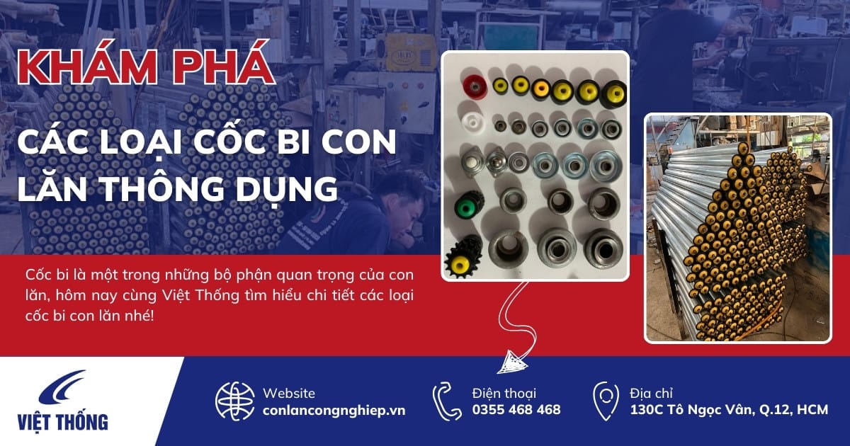 các loại cốc bi con lăn