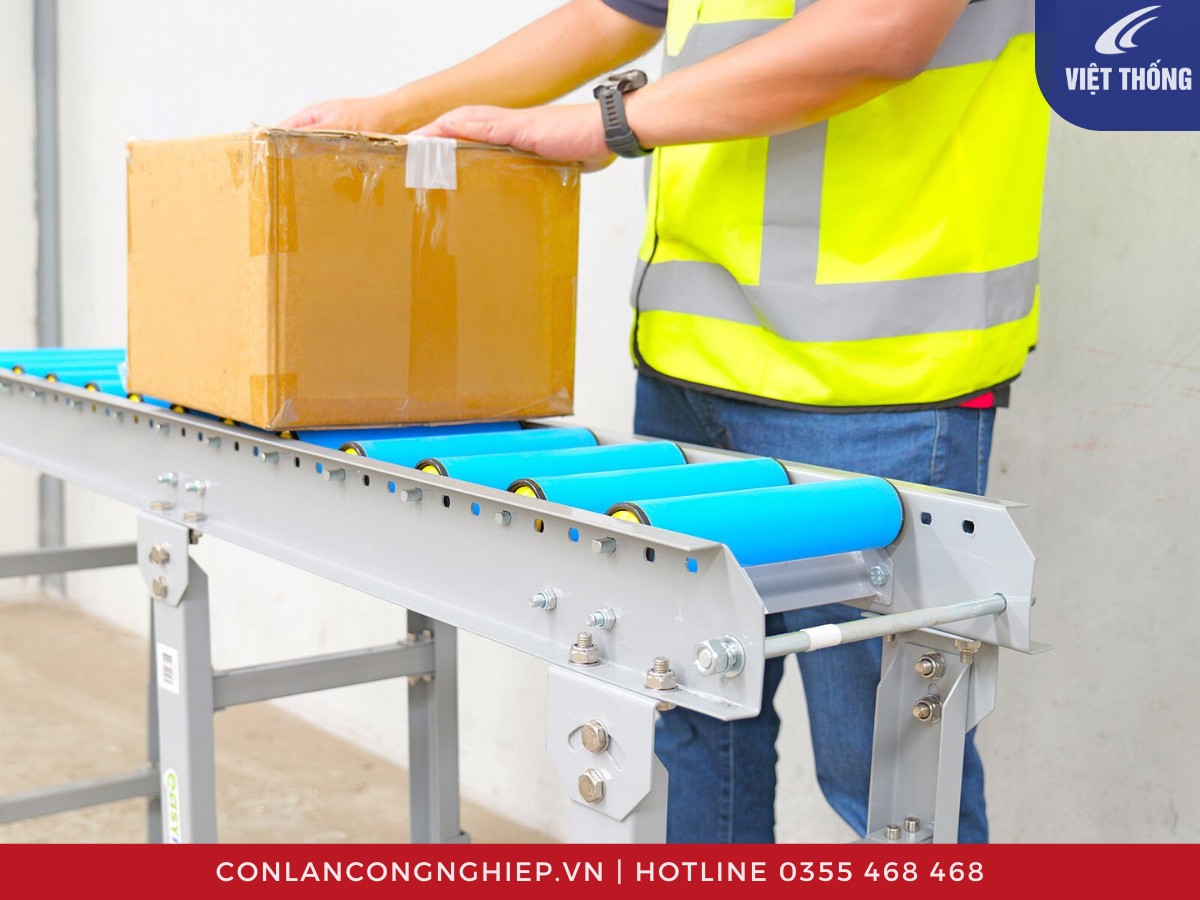 Dàn con lăn nhựa một dạng băng tải con lăn tự do