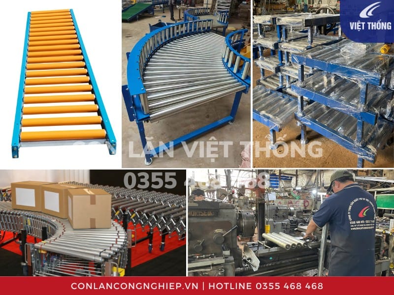 Ứng dụng con lăn tự do trong các ngành công nghiệp