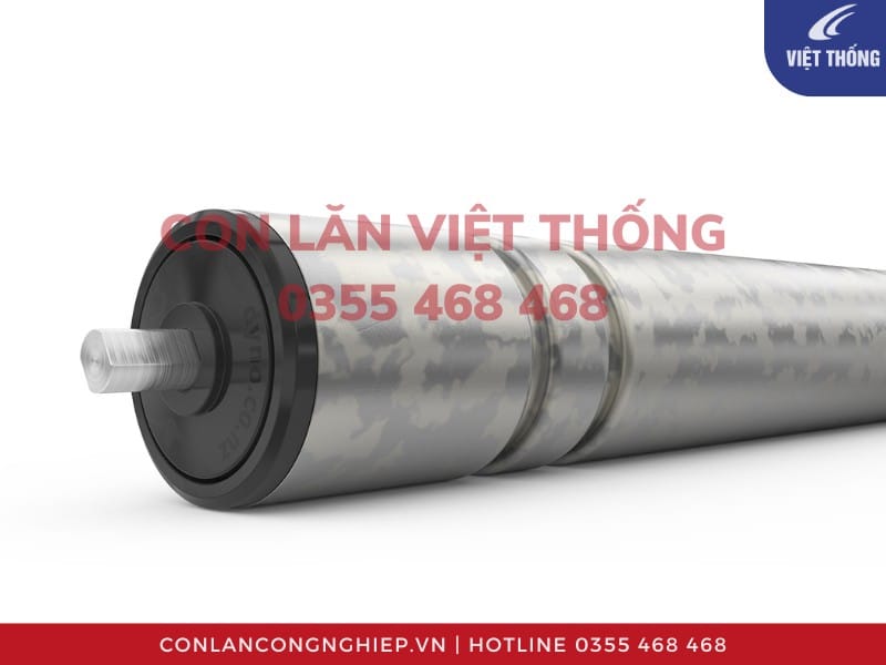 Cận cảnh Con lăn có rãnh thép