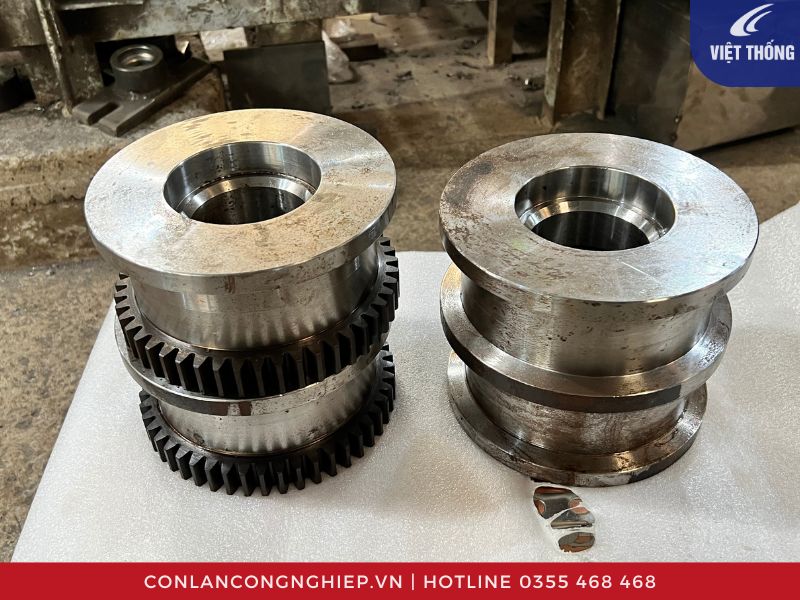Bộ bánh xe dầm biên cầu trục 4 cái