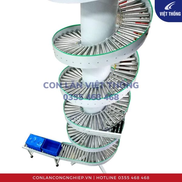 Băng tải con lăn xoắn ốc